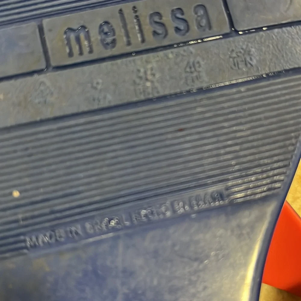 Melissa Shoes Blue / Coral Jelly Multicolor Sandals size 9 - Picture 8 of 13